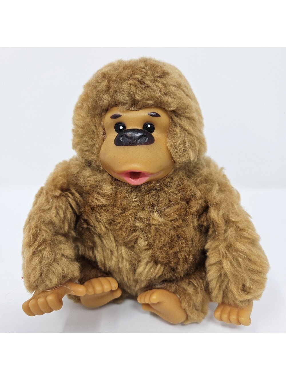 Baby Gonga Vintage Russ Thumbsucking Gorilla Ape 5” Brown Plush